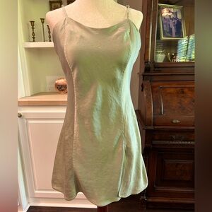 Victoria's Secret 100% Silk Sage Chemise